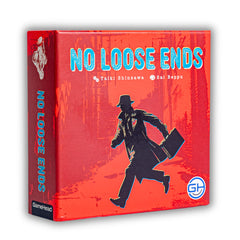 GameHead No Loose Ends setup showing cards and bank-themed board for an immersive heist night