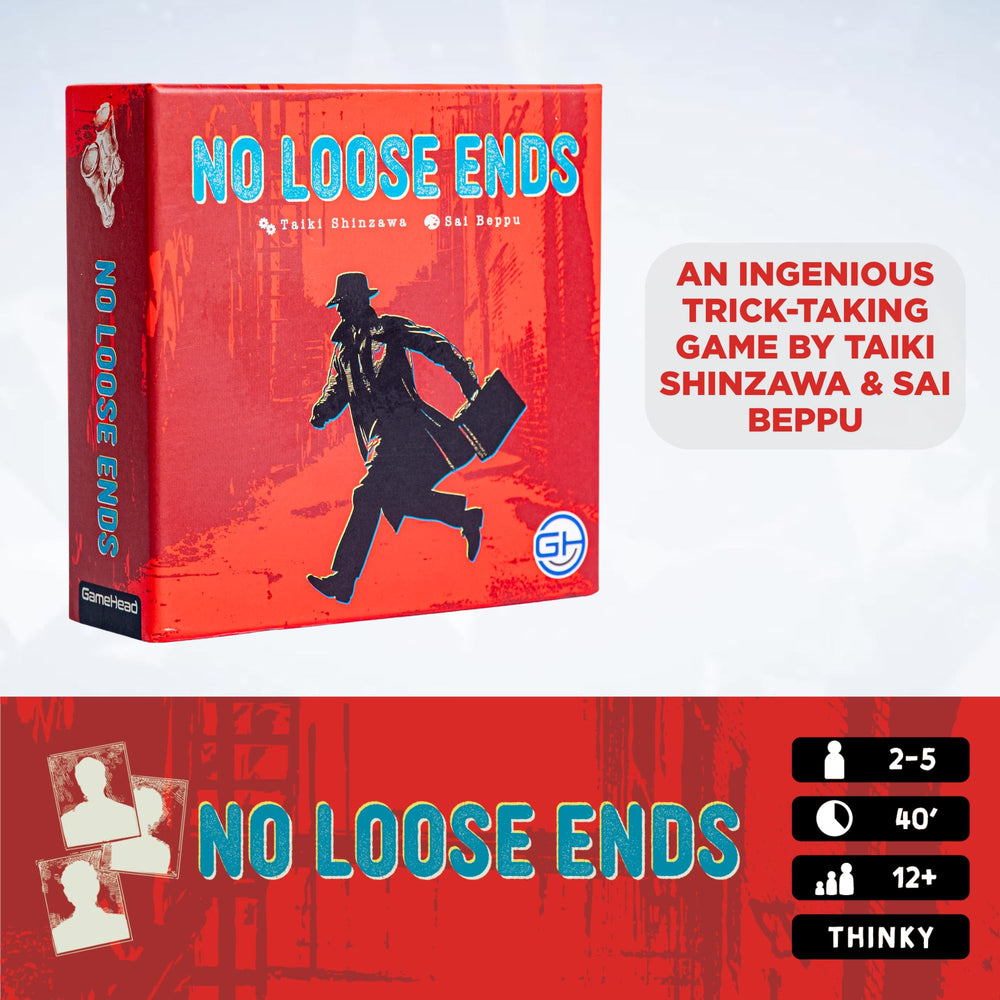 GameHead No Loose Ends hand of cards ready for strategic bidding