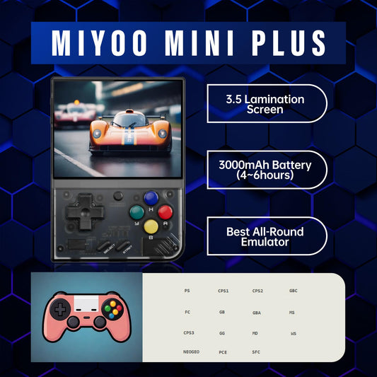 GameLo Miyoo Mini Plus 3000mAh battery enables longer play sessions.