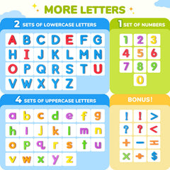 Gamenote 156-letter storage box keeps letters organized for classroom or home learning.
