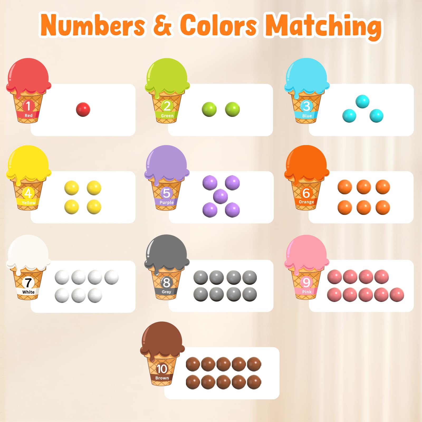GAMENOTE colorful beads inside maze promoting sorting and fine motor practice.