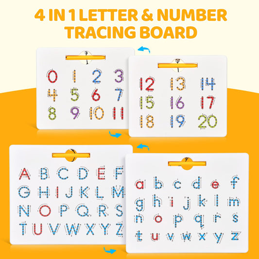 GAMENOTE number board showing numbers 1-11 and 12-20 for recognition