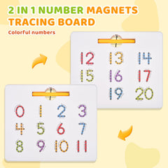 GAMENOTE front-side numbers 1-11 with stroke order guides handwriting practice