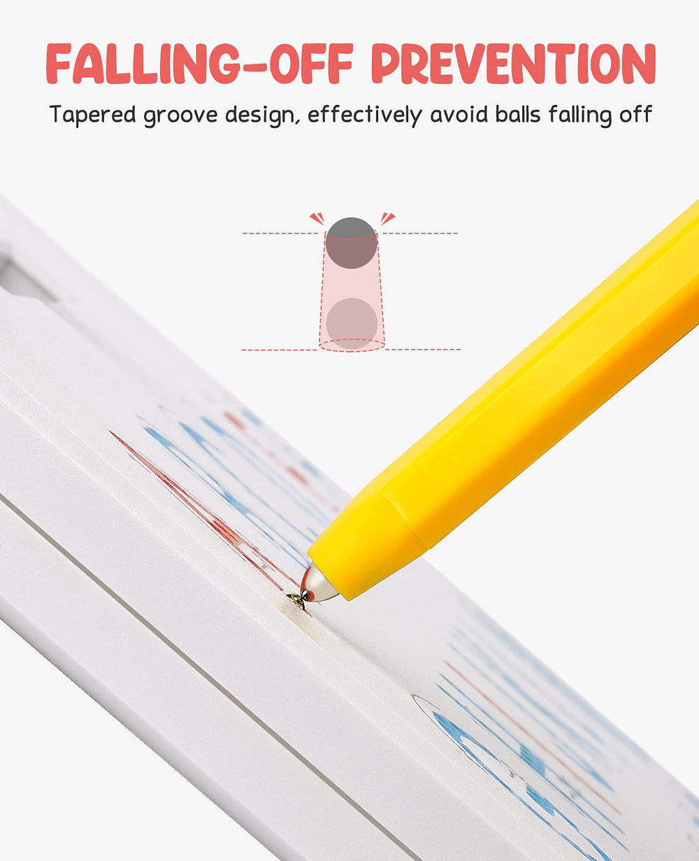 GAMENOTE stylus pen guiding strokes during tracing and learning.