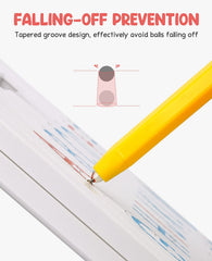 GAMENOTE stylus pen guiding strokes during tracing and learning.