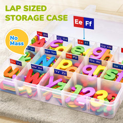 Gamenote soft-touch EVA foam letters attach securely to surfaces without slipping.