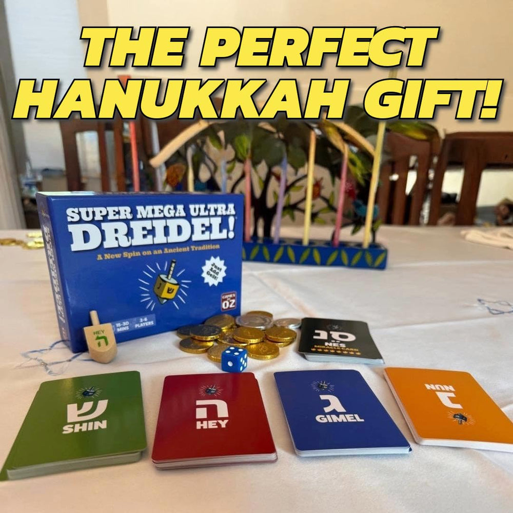 Games by Oz Super Mega Ultra Dreidel die ready for fast turns