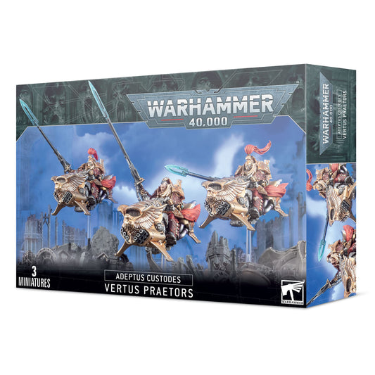 Games Workshop Adeptus Custodes Vertus Praetors miniature for tabletop battles