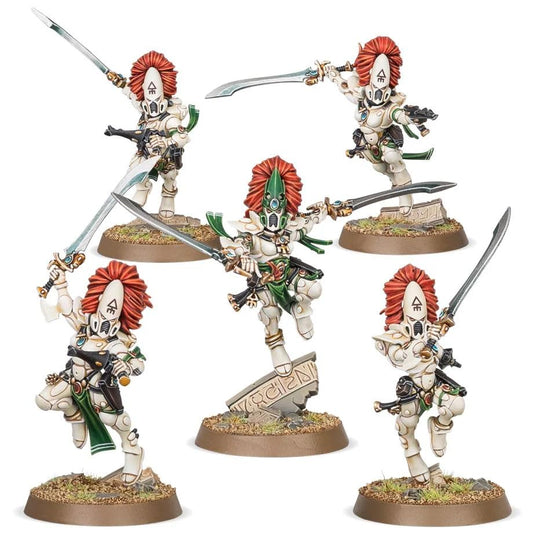 Games Workshop Aeldari Howling Banshees Exarch pose ready for display and painting