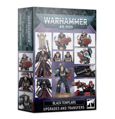 Games Workshop Black Templars upgrades with helmet and weapon options for customizable Crusader squads.