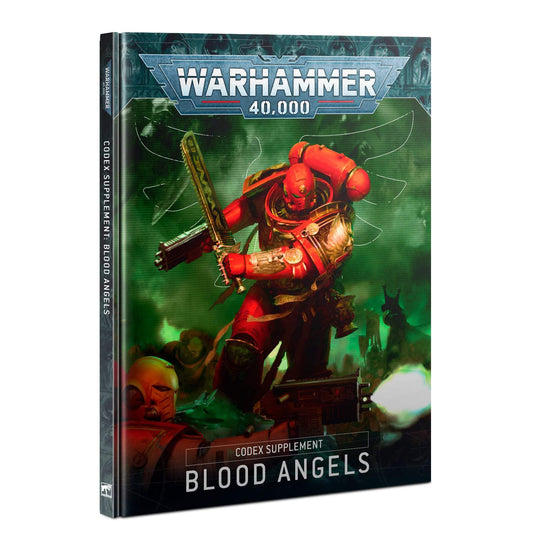 Games Workshop Blood Angels Codex Supplement cover, ideal for planning battles and expanding your collection.