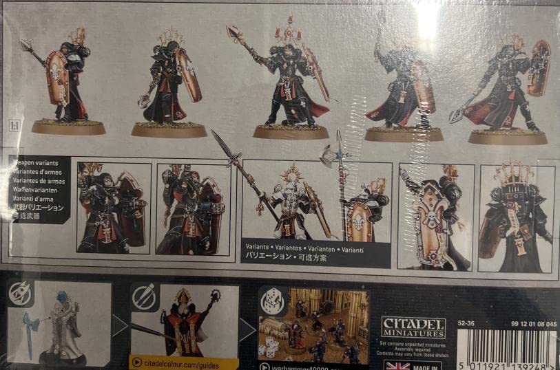 Games Workshop Celestian Sacresants on bases for dynamic tabletop posing