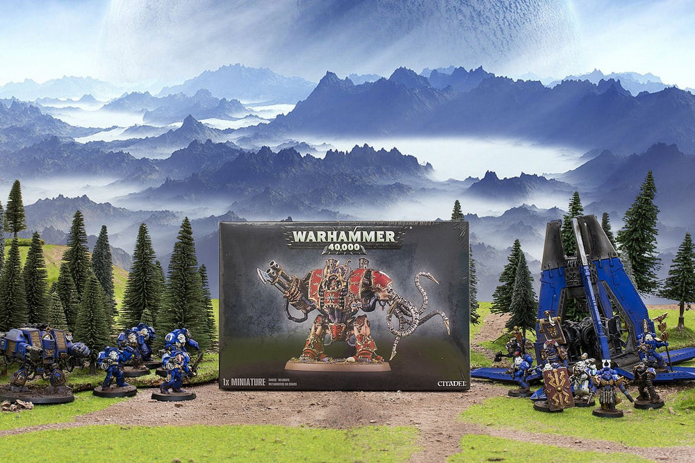 Games Workshop Chaos Helbrute assembly parts showcase detailed plastic components