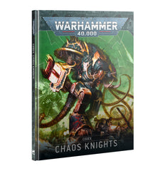 Games Workshop Chaos Knights Codex cover, bold heraldry and dramatic art inspire army-building ideas