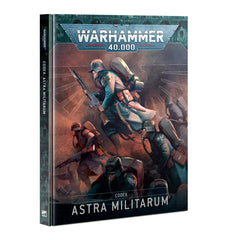 Games Workshop Codex Astra Militarum cover art highlights epic Warhammer 40k design for display