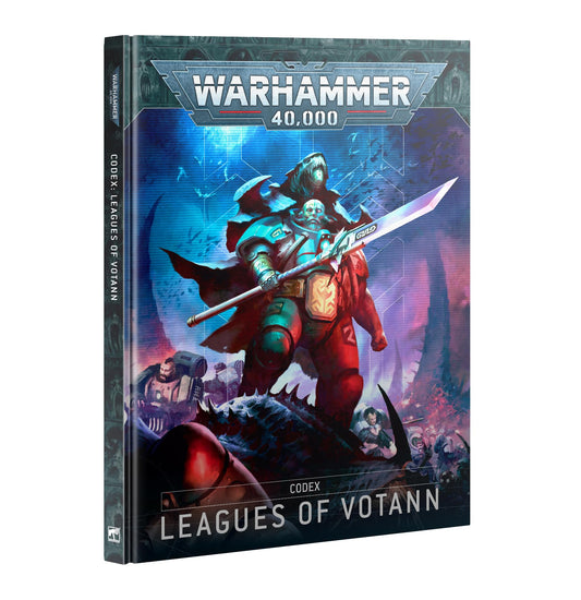 Games Workshop Codex Leagues of Votann hardback cover showcasing lore, art, and rules.