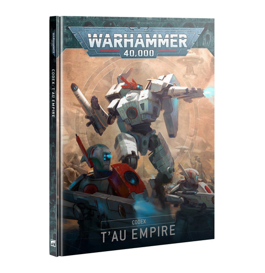 Games Workshop Codex Tau Empire cover showing dynamic faction art for tabletop collection