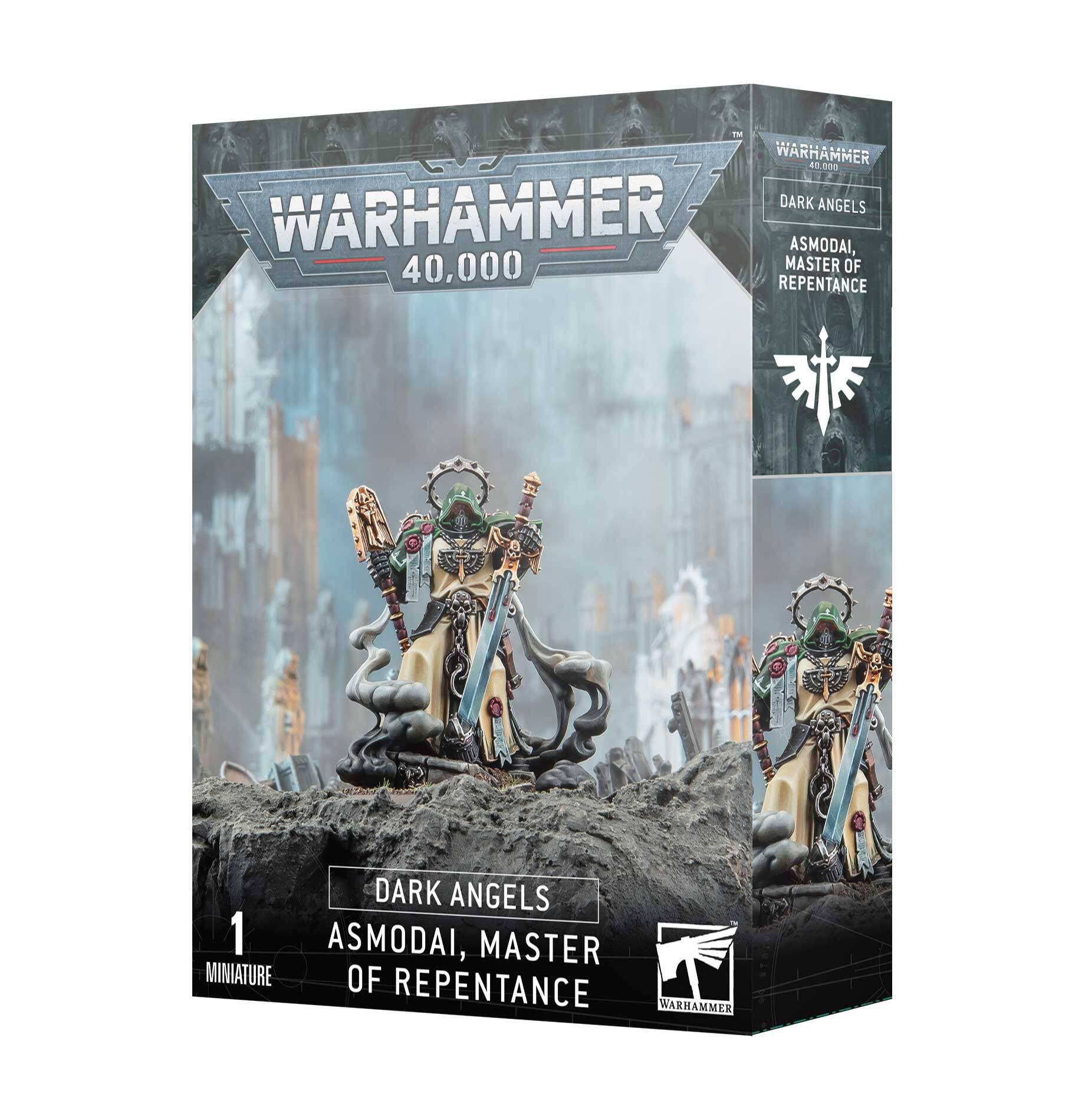 Games Workshop Dark Angels Asmodai Master of Repentance figure for display and tabletop use