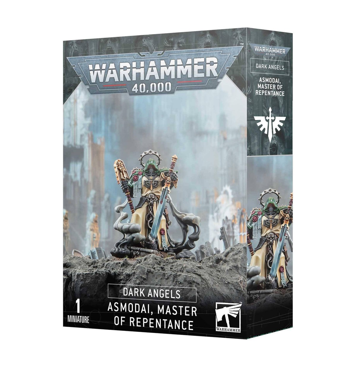 Games Workshop Dark Angels Asmodai Master of Repentance figure for display and tabletop use