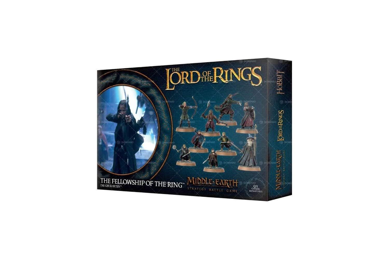 Games Workshop Fellowship of the Ring miniature front view for immersive tabletop play.