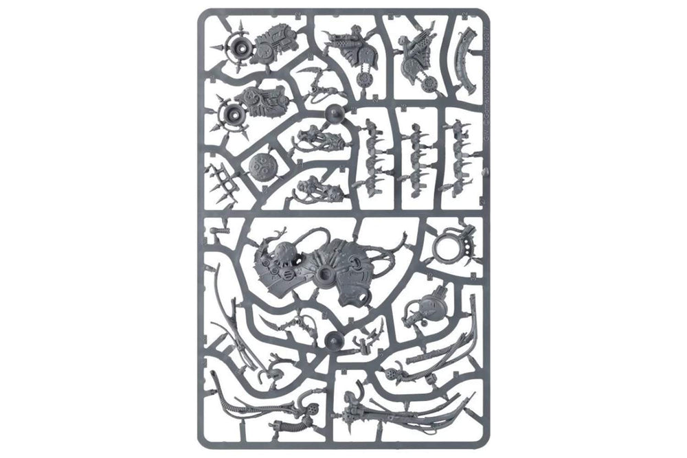 Unassembled Foetid Bloat-drone kit ready for painting and display.