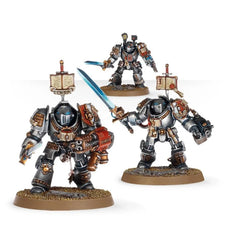 Games Workshop Grey Knights purity seals iconography enhances miniature storytelling.