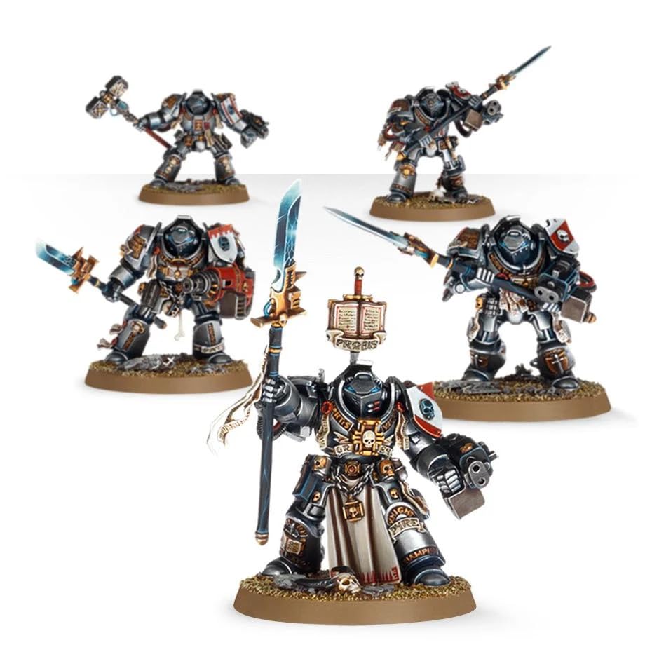 Games Workshop Grey Knights weapons set enabling versatile melee and ranged options.