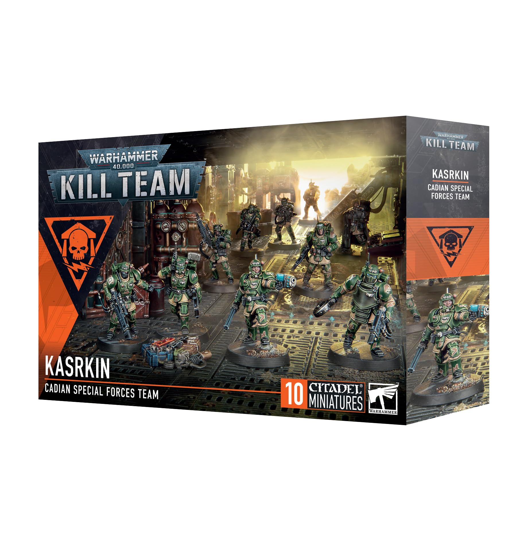 Games Workshop Kasrkin Kill Team 2024 assembly miniatures ready for painting and tabletop action