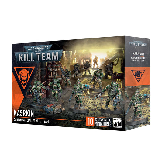 Games Workshop Kasrkin Kill Team 2024 assembly miniatures ready for painting and tabletop action