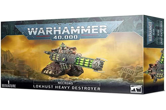 Games Workshop Lokhusts Heavy Destroyer in grey plastic, ideal for base coats and highlights.