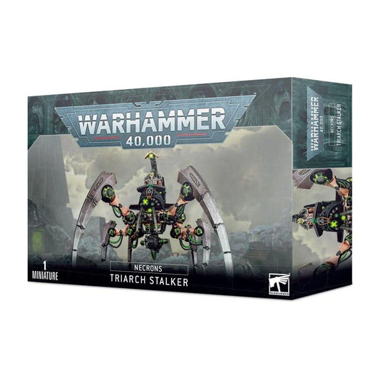 Games Workshop Necron Triarch Stalker in dynamic pose for tabletop battles