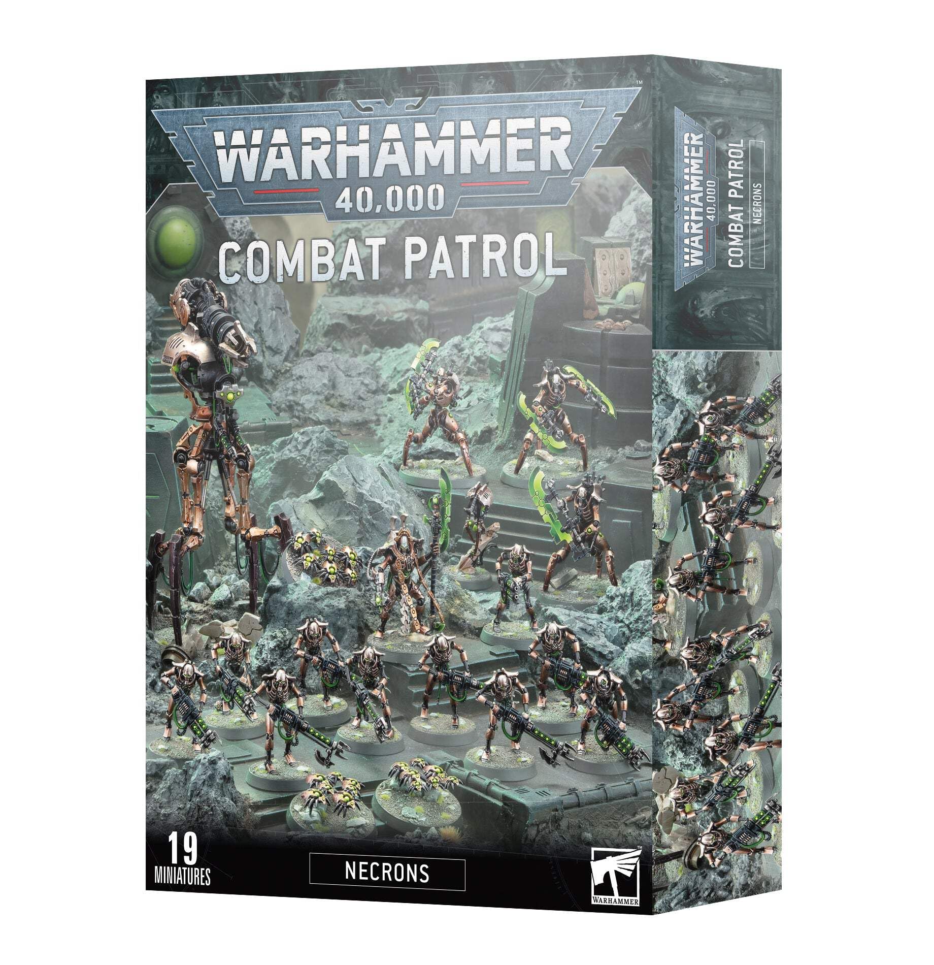Games Workshop Necrons Combat Patrol box set ready for assembly and painting, ideal for fast battlefield deployment