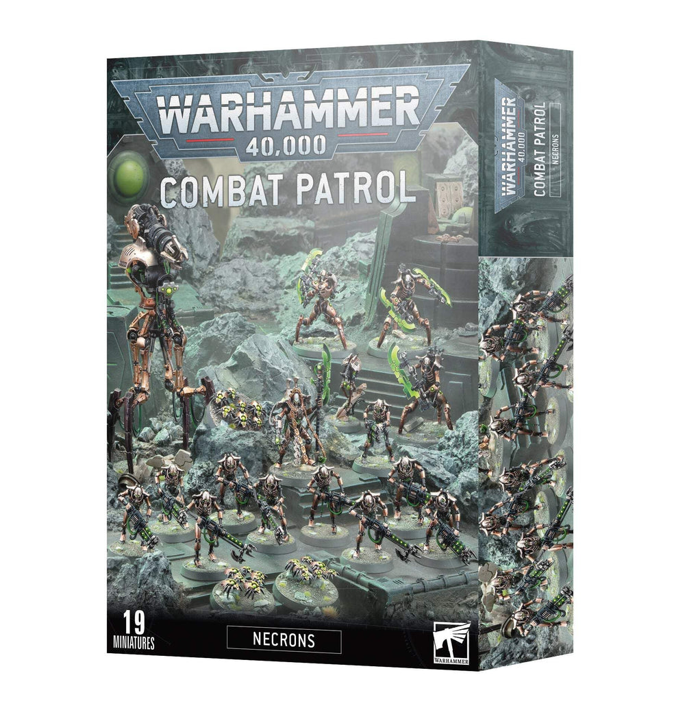 Games Workshop Necrons Combat Patrol box set ready for assembly and painting, ideal for fast battlefield deployment