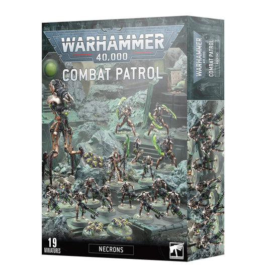 Games Workshop Necrons Combat Patrol box set ready for assembly and painting, ideal for fast battlefield deployment