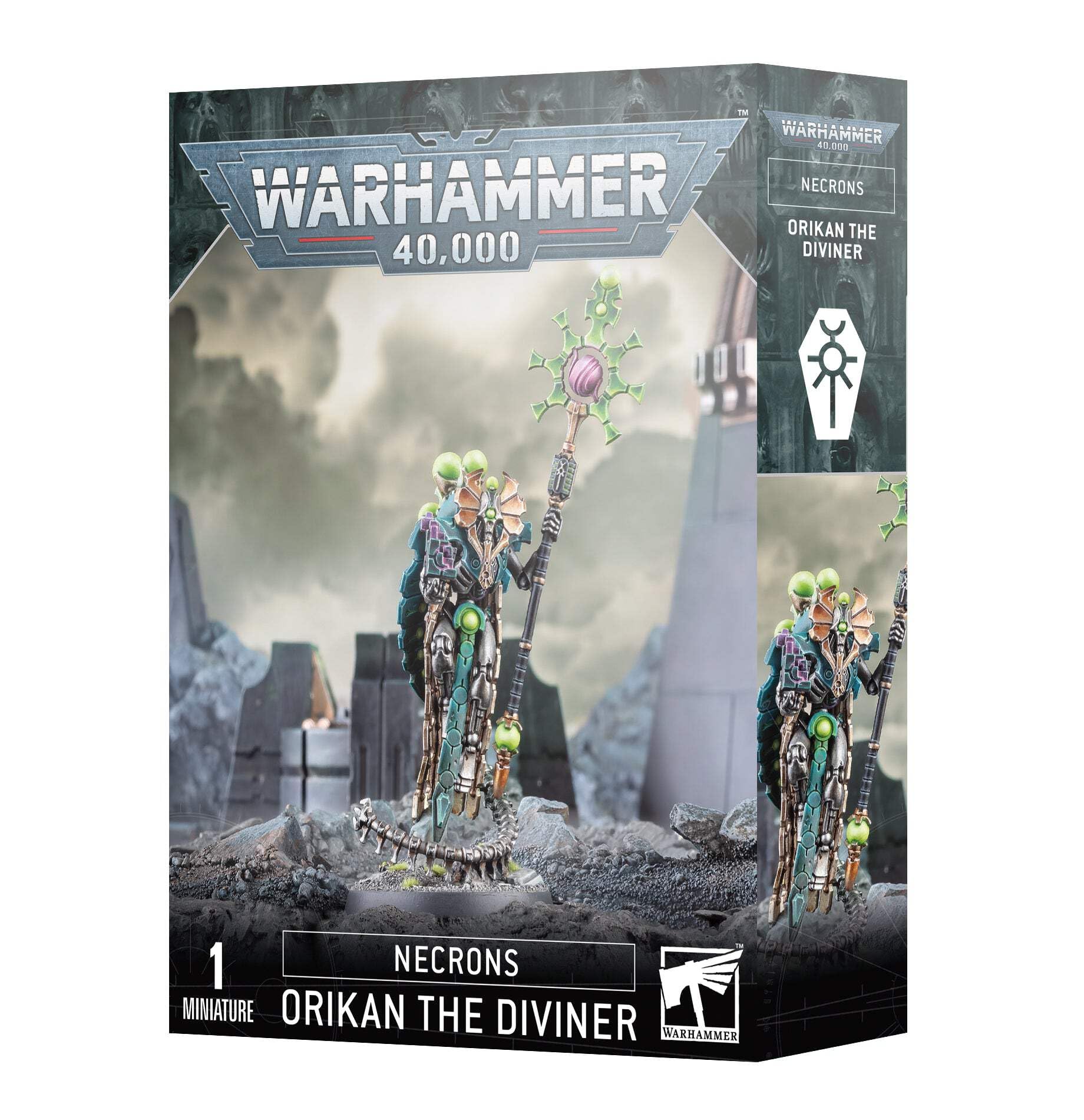 Games Workshop Orikan the Diviner miniature for Warhammer 40,000 tabletop battles.