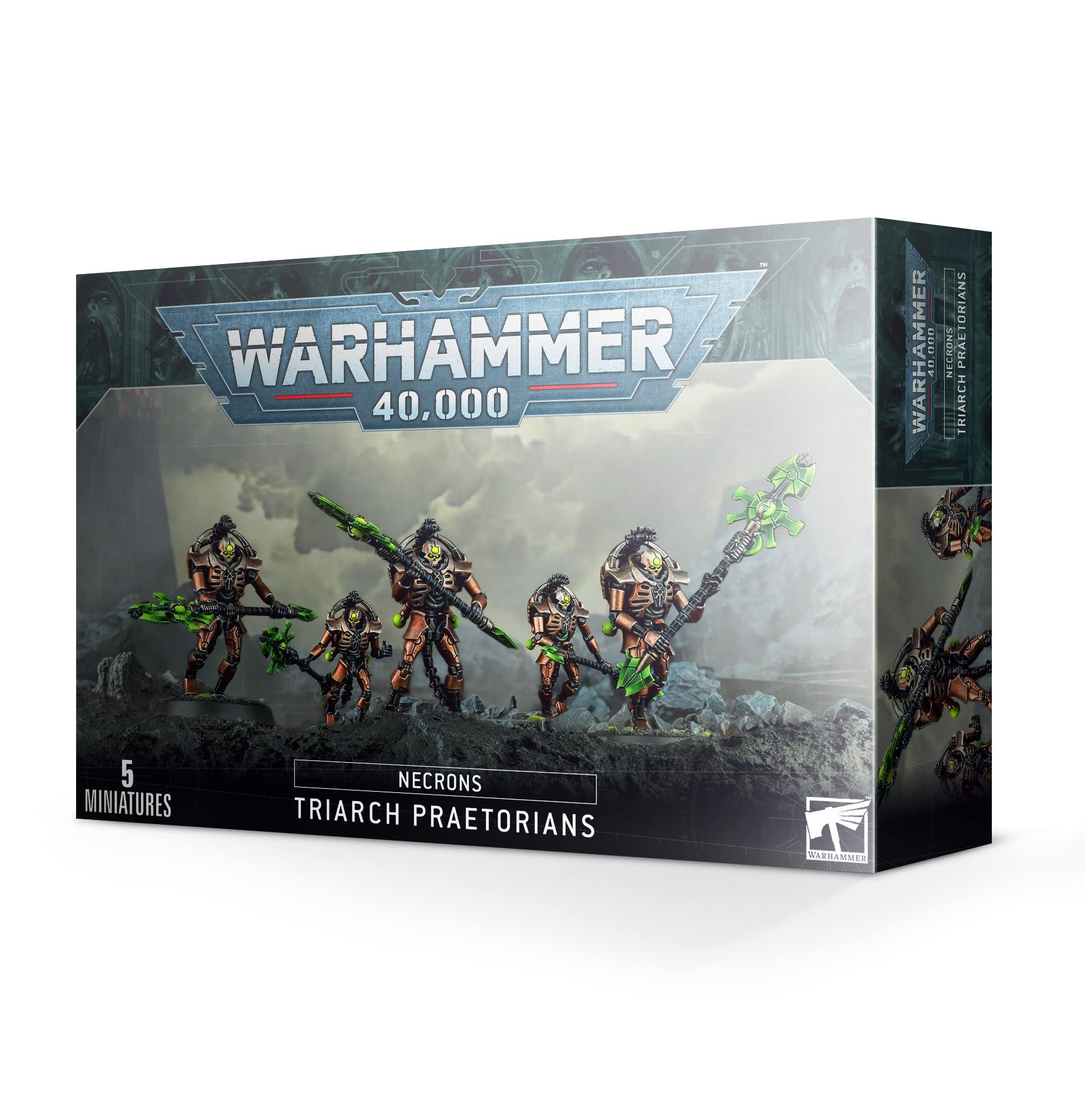 Games Workshop Necrons Triarch Praetorians model with ornate dynastic glyphs for tabletop battles