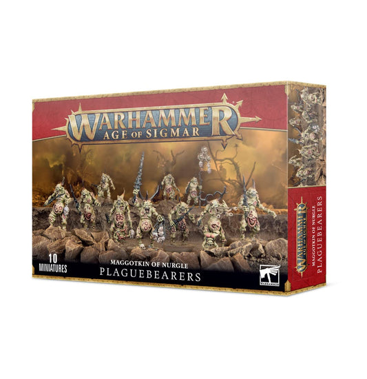 Games Workshop Nurgle Plaguebearers plastic kit: highly detailed parts for assembling 10 models