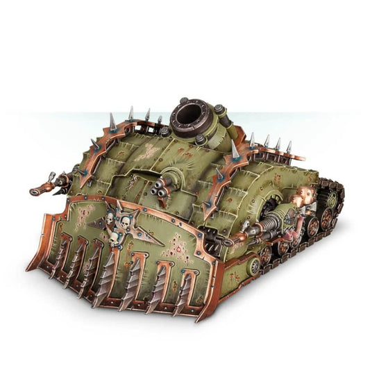 Games Workshop Plagueburst Crawler side view emphasizes scale and weapon layout for tabletop planning