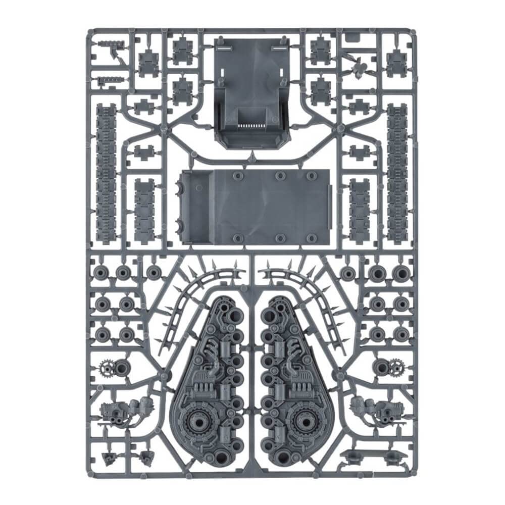 Plagueburst Crawler unassembled parts image indicates kit contains 71 components