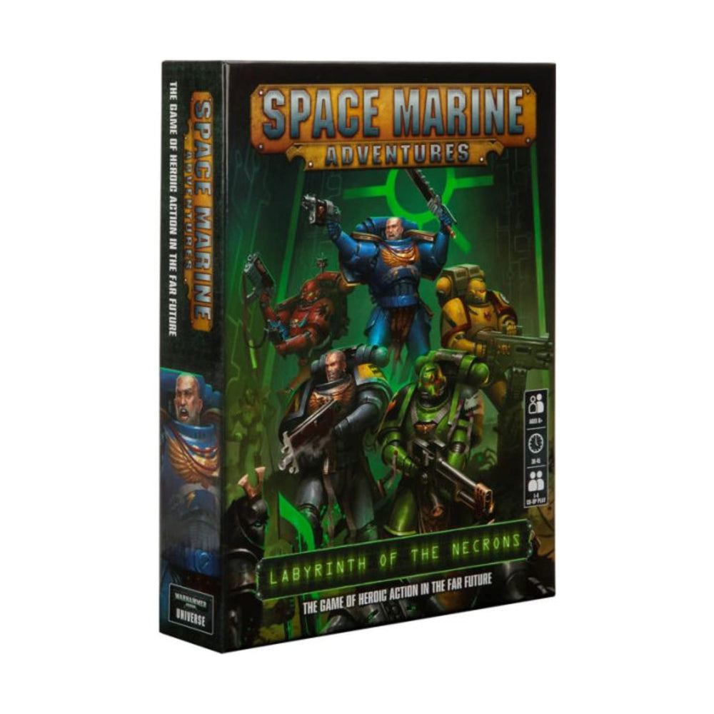 Games Workshop Space Marine Adventures Necron Overlord battle scene for cooperative play.