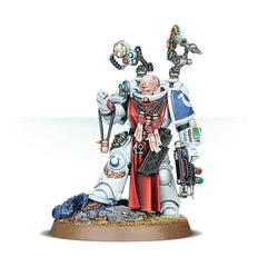 Games Workshop Space Marine Primaris Apothecary insignia detail for hobby display.