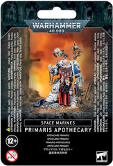 Games Workshop Space Marine Primaris Apothecary front view for painting inspiration.