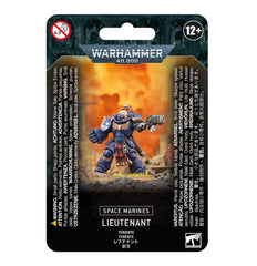 Games Workshop Space Marines Primaris Lieutenant in blue armor, ideal centerpiece for tabletop battles