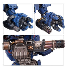 Games Workshop Primaris Redemptor Dreadnought base supports dynamic tabletop setups