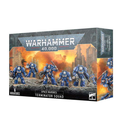 Games Workshop Space Marines Terminator Squad 2023 Edition ready for tabletop battles.