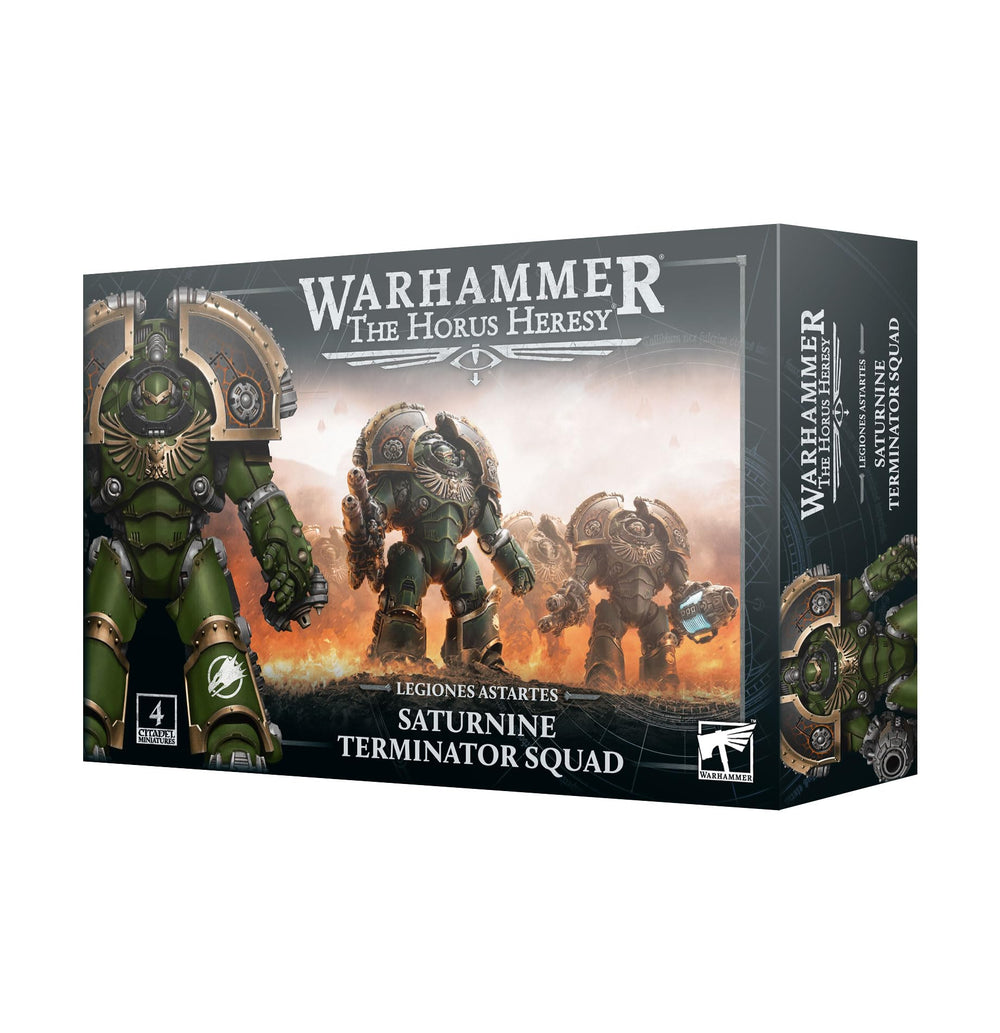 Games Workshop Terminators ready for assembly with Saturnine Legiones Astartes style and versatile loadouts