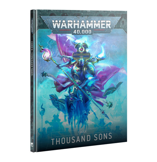 Games Workshop Thousand Sons Codex 10th Edition cover art for hobbyists and collectors