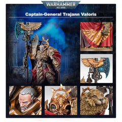 Games Workshop Valoris close-up sculpt highlights armor detail and character.