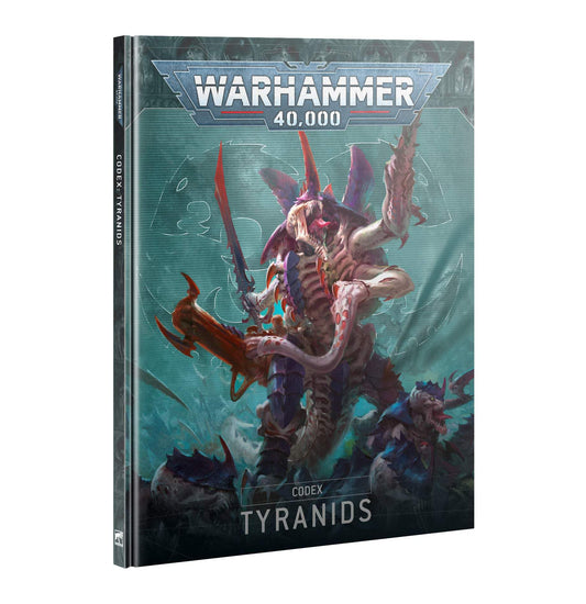 Games Workshop Tyranids Codex cover, quick access to battlefield rules and lore for tabletop games.