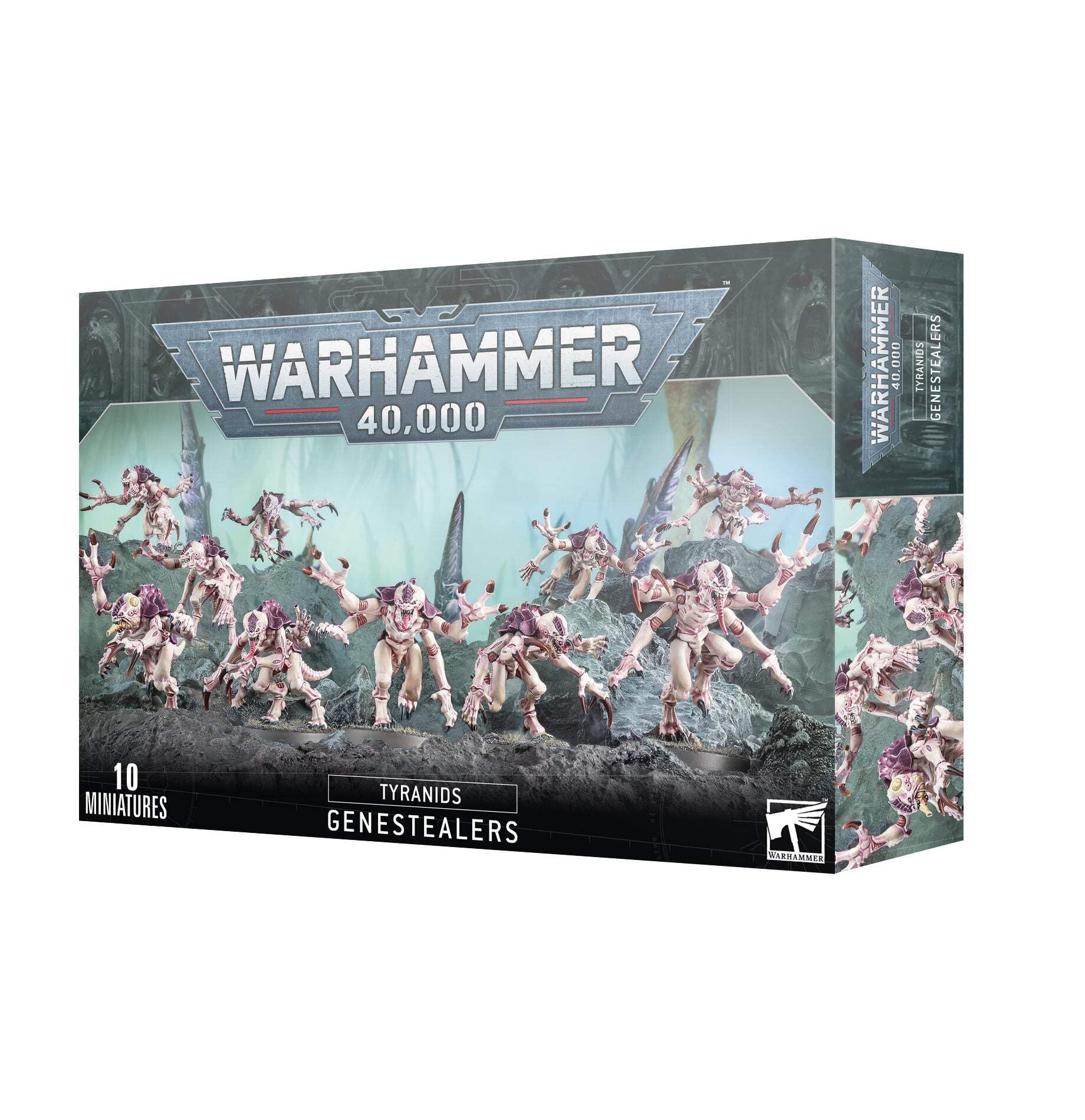 Games Workshop Genestealers 2023 pose miniature for dynamic Tyranids battles